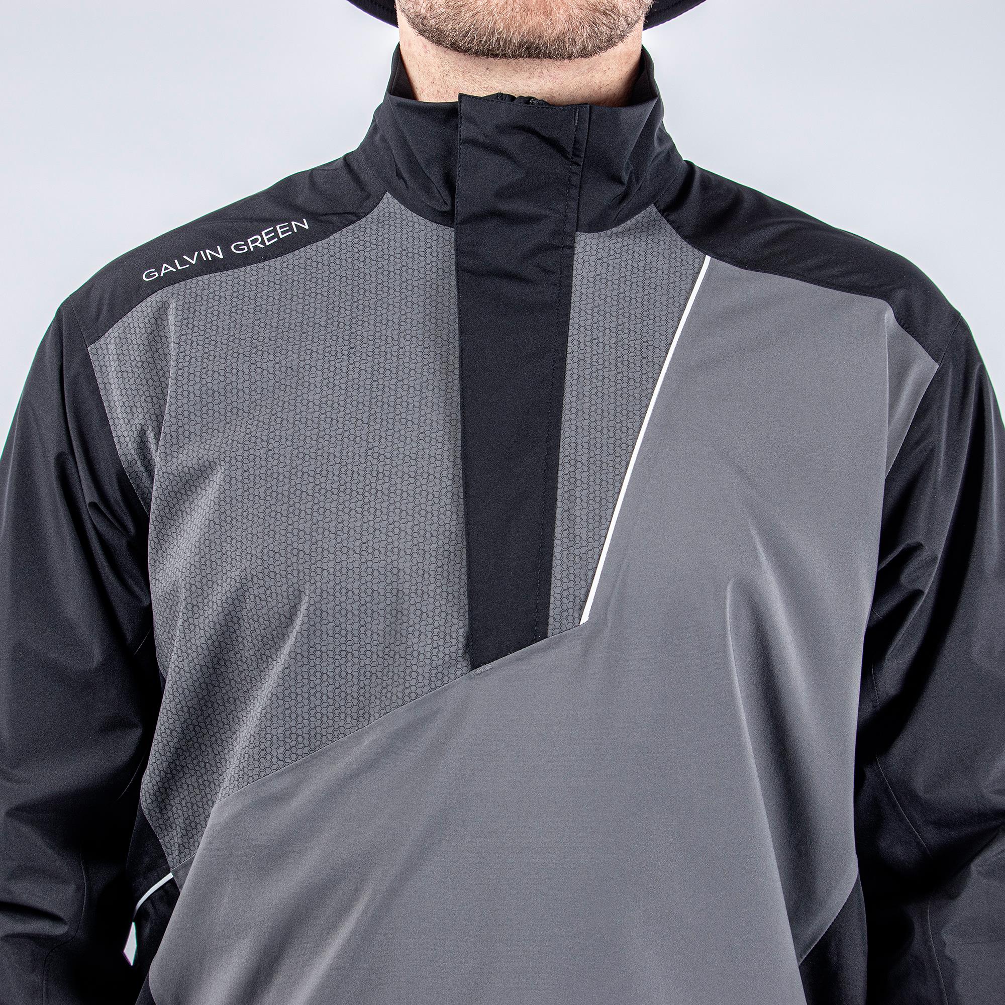 Galvin Green Axley Gore-Tex Mens Waterproof Golf Jacket Black/Forged Iron